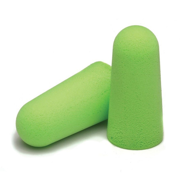 6800 Moldex Pura-Fit Earplug, One Size, Disposable, Tapered, Uncorded, Bright Green Plug, 33 dB