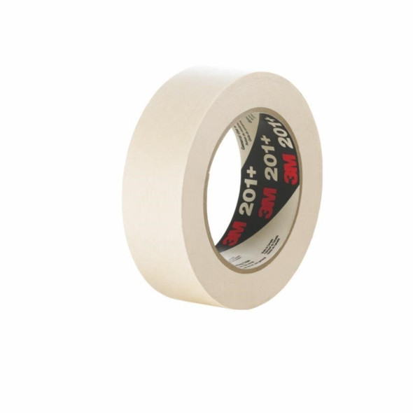 7000144752 3M™ 201+ Masking Tape, Tan, 48 MM W, 55 M L, Rubber, 4.4 mil