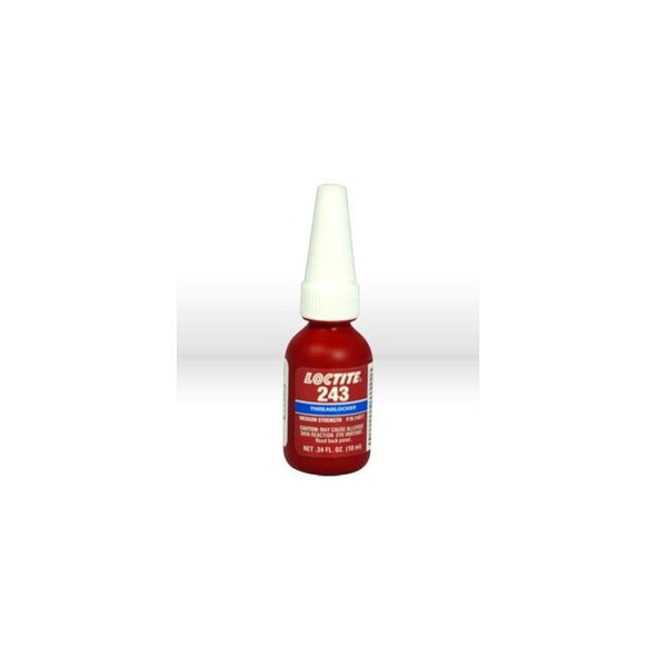 1329837 Loctite Thread Sealant,# 243 thread locker,Medium strength & oil resistant,10 ml/.34 oz
