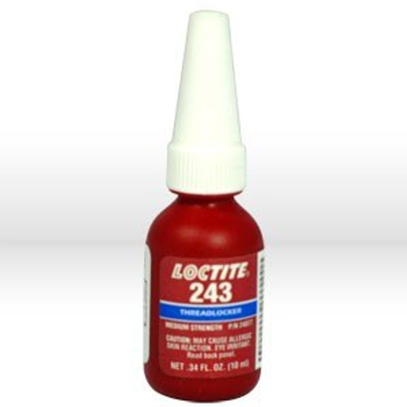 1329837 Loctite Thread Sealant,# 243 thread locker,Medium strength & oil resistant,10 ml/.34 oz