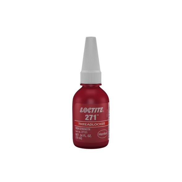 135380 Loctite Threadlocker, # 271, High strength, Red, 10 ml bottle .34 oz