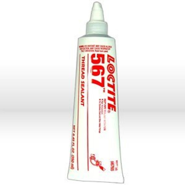 56765 Loctite Thread Sealant,567 PST thread sealant,High temperature,250 ml tube,White