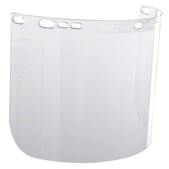 29087 Jackson Safety F20 Face Shield, Polycarbonate, Clear, Unbound, 8 Inch H