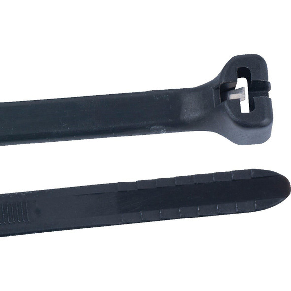 46-310UVB Gardner Bender 11 In. x 0.17 In. Black Nylon Ultra Violet Cable Tie (100-Pack)