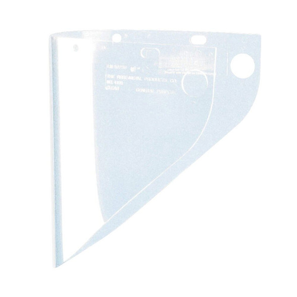 4199CL Fibre-Metal Faceshield Window Extended View .060" 9 3/4"x19" Clear