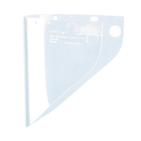 4199CL Fibre-Metal Faceshield Window Extended View .060" 9 3/4"x19" Clear