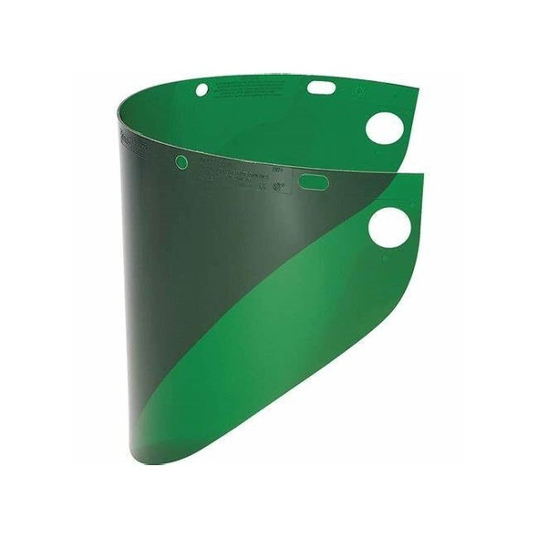4178DGN Fibre-Metal Faceshield Window Wide Vision Size,.060" 8"x16 1/2"Dark Green