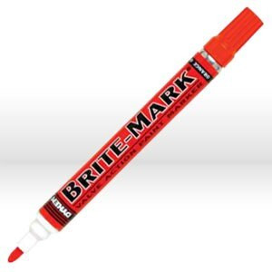 84005 ITW Dykem BRITE-MARK Permanent Paint Marker,Valve Action,Orange,Med Tip