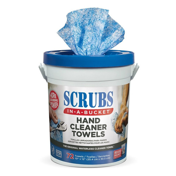 42272 ITW Dymon SCRUBS In-A-Bucket Hand Cleaner Towels, 72 Towels