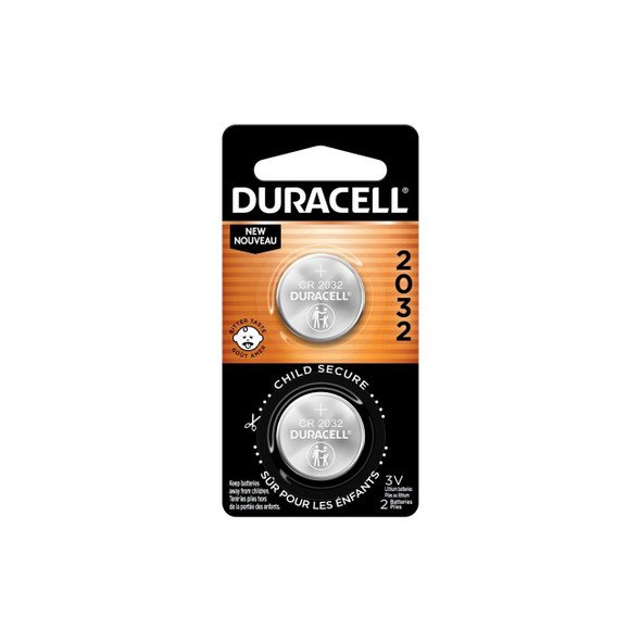 DL2032B2PK Duracell Specialty Lithium Coin - Bitterant, 2 Pack