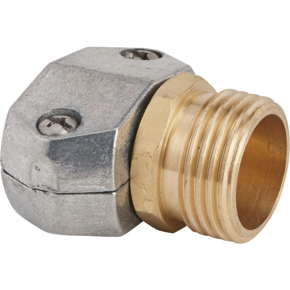 JR0980 Best Garden 5/8 In. or 3/4 In. Male Metal Hose End Mender Hose Coupling