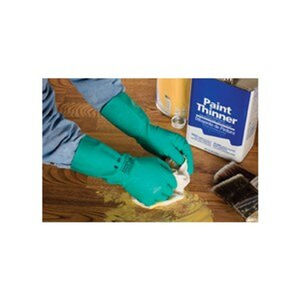 37-175-11 Ansell Sol-Vex Gloves,117277,Embossed And Soft-Lined,15 Mil,13",Size 11