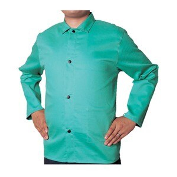 33-6630M Alliance COOL FR Cotton Jacket,Green,M,30" sleeves