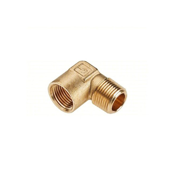 Parker Brass,90Elbow,3/8"NPTx3/8"NPT 1202P-6-6