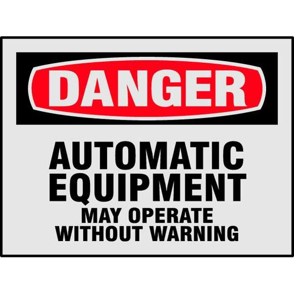 Brady Safety Label,3-1/2 In. H,5 In. W,PK8 27413LS