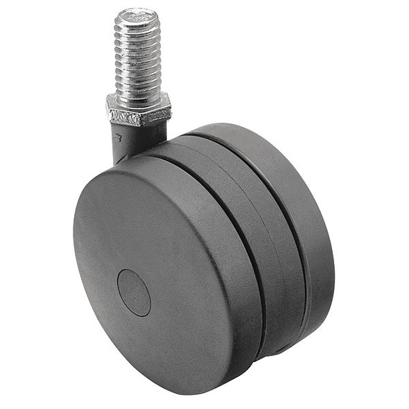 100mm Non-Marking Nylon Swivel Caster, Side Brake, Loads Up To 225 lb