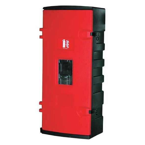 Flamefighter Fire Ext.Cabinet,Black; Red,Polyethylene JBWE95 Flamefighter Fire Ext.Cabinet,Black; Red,Polyethylene JBWE95