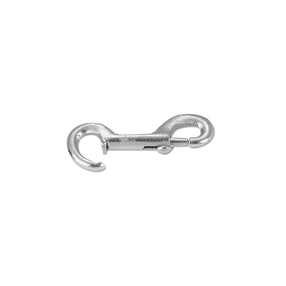Snap Hook, Malleable Iron and Steel, Rigid Open Eye Bolt, 15/32 in Hook Opening, 4-1/4 in L, 100 lb