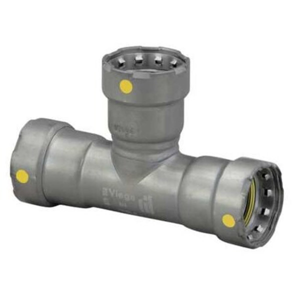 Viega Viega MegaPressG tee, 1-1/2" x 1-1/2" x 1/2" 25361
