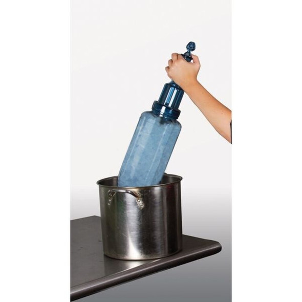San Jamar Food Chiller,5 x 5 x 15 in,Blue RCU128V2