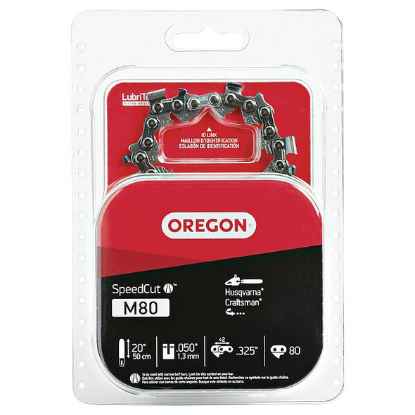 Oregon SpeedCut Chain,20",80 Drive Links M80