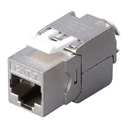 Triplett Shielded Metal Connector,White CAT7-KJSWH