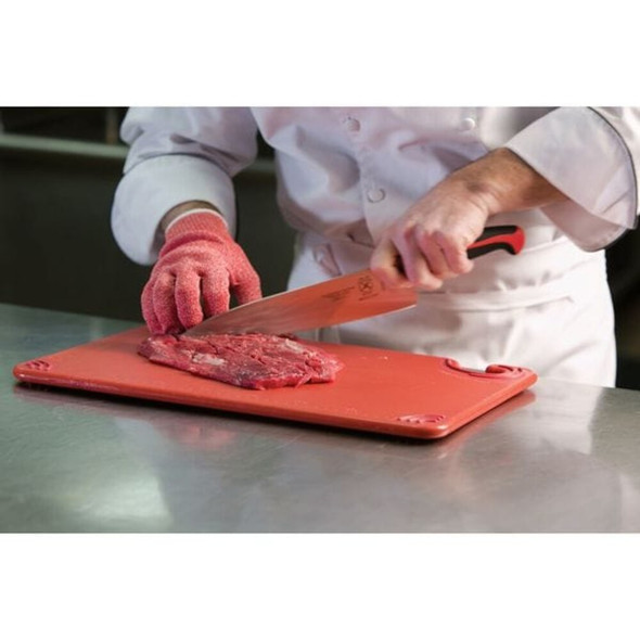 San Jamar Cutting Board,12x18,Red CBG121812RD