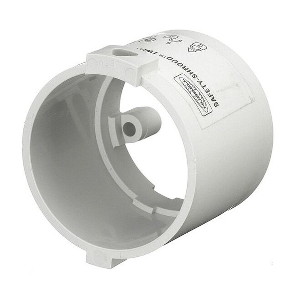 Hubbell Wiring Device-Kellems Locking Shroud,White,Nylon,1.57x2.04in HBLSS3
