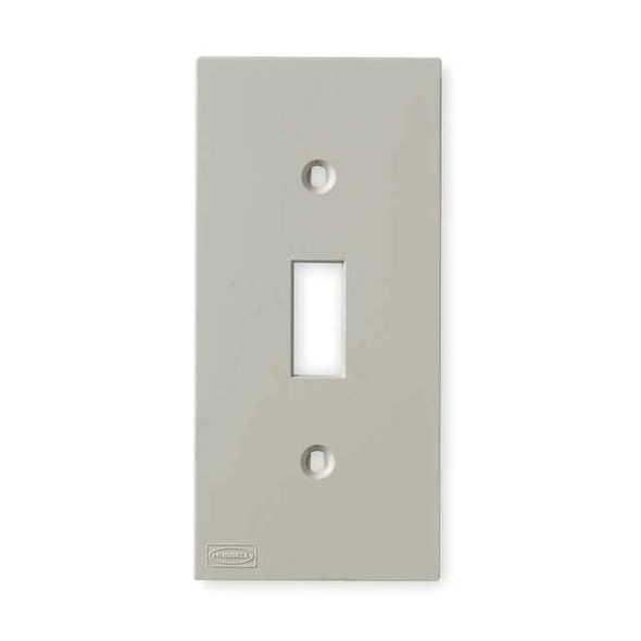 Hubbell Wiring Device-Kellems Toggle Faceplate,White,PVC,Plates KP1