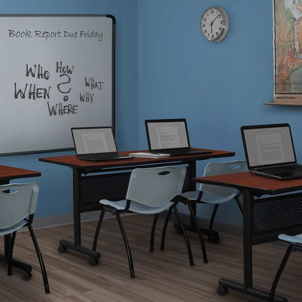 Regency M Lightweight Stackable Sturdy Breakroom Chair (40 pack)- Grey