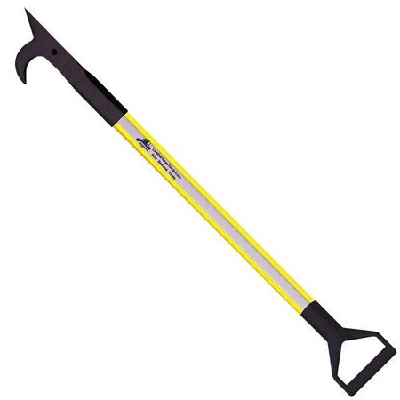 American Hook, 8 ft. Dog Bone Pole, HiViz Yellow, D-Handle