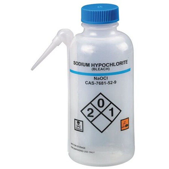 Manufacturer Varies Translucent, Wash Bottle 16 oz., 4 Pack 24J895