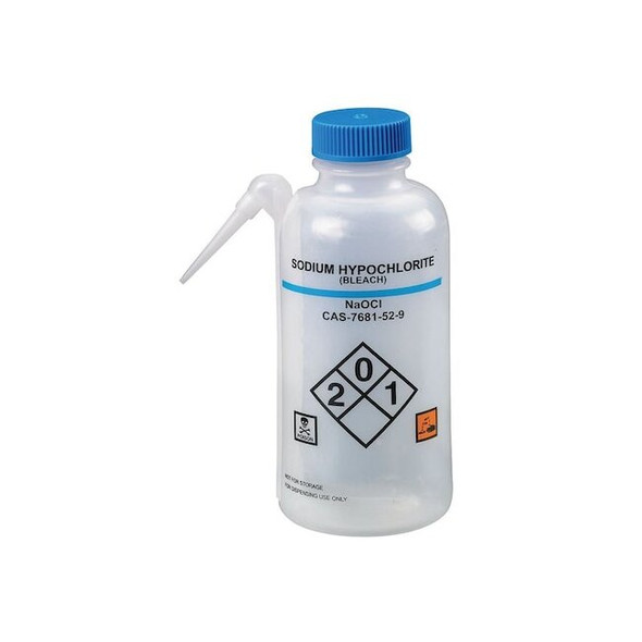 Manufacturer Varies Translucent, Wash Bottle 16 oz., PK4 24J895