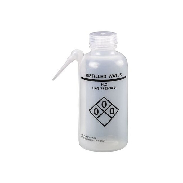 Manufacturer Varies Translucent, Wash Bottle 16 oz., PK4 24J890