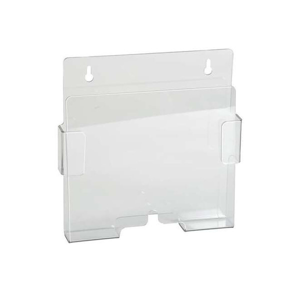 Glove Box Dispenser, Holds 2 Boxes, Clear, PETG Plastic