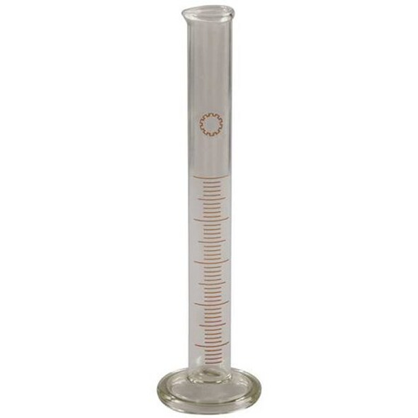 Graduated Cylinder, 50mL, Glass, Clear, PK12 (Formerly Lab Safety Supply)