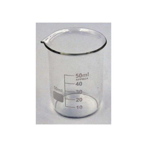 Manufacturer Varies Beaker, Low Form, Glass, 50mL, PK12 5YGY9