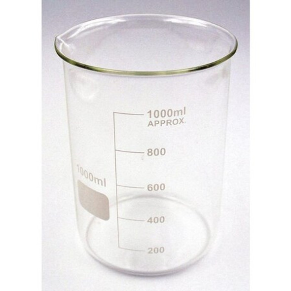 Beaker,Low Form,Glass,1000mL,PK6 (Formerly Lab Safety Supply)