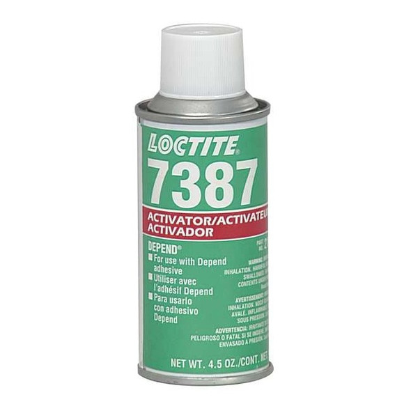 Loctite Activator, SF 7387 Series, Light Brown, 4.5 fl oz, Aerosol Can 209714