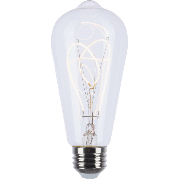 Satco Reminiscent 6W ST19 Loop Medium Base Flex Gray Filament LED Bulb S11527
