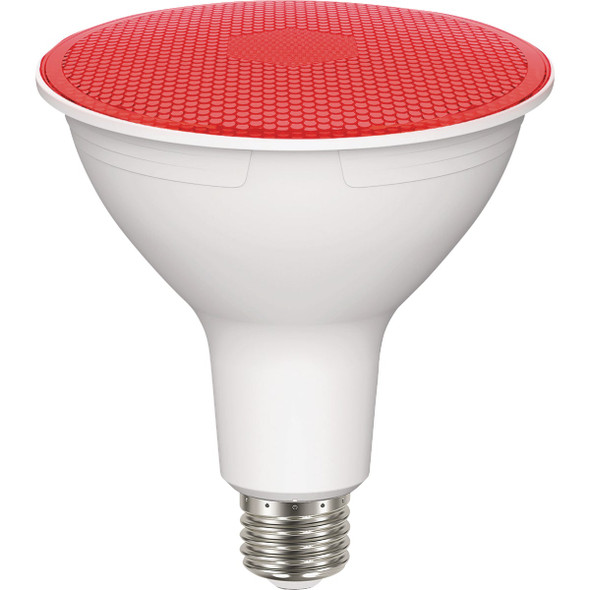 Satco 100W Equivalent PAR38 Medium Base Red LED Light Bulb S29480