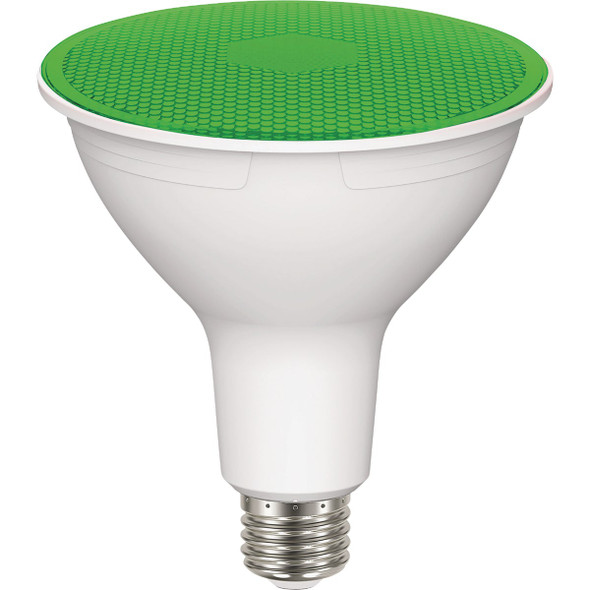 Satco 100W Equivalent PAR38 Medium Base Green LED Light Bulb S29481