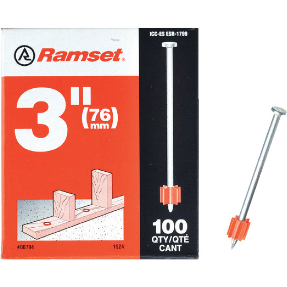Ramset 3 In. Fastening Pin (100-Pack) 00794