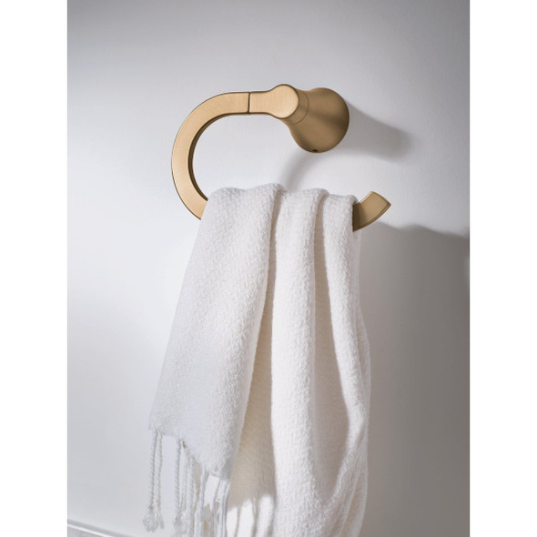 Moen Mikah Bronzed Gold Towel Ring Y0786BZG 479031