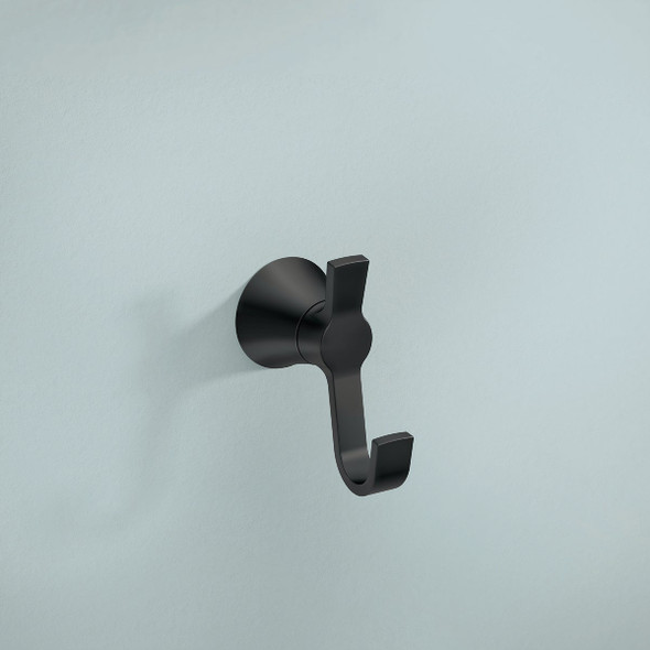 Moen Mikah Matte Black Single Robe Hook Y0703BL 423230