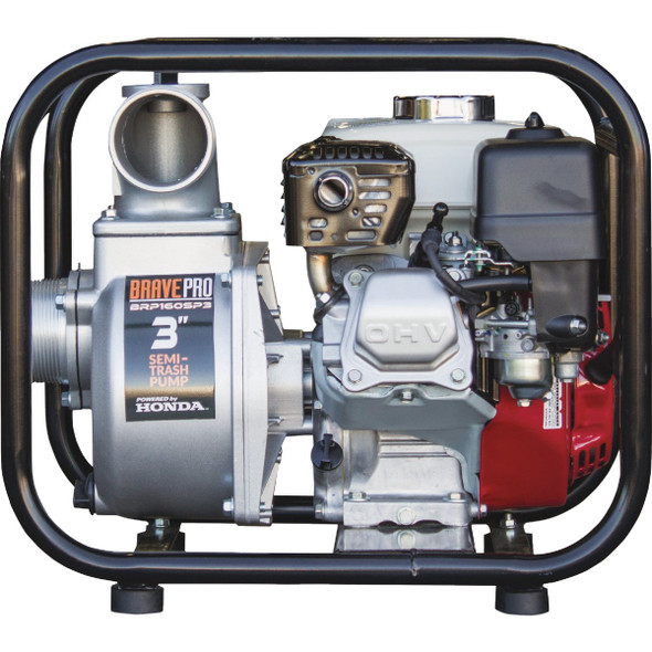 Brave 3 In. Semi-Trash Pump with Honda GX160 BRP160SP3