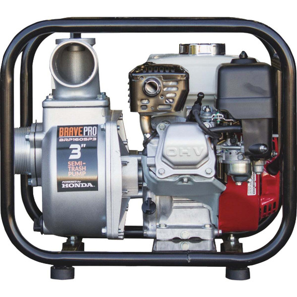 Brave 3 In. Semi-Trash Pump with Honda GX160 BRP160SP3