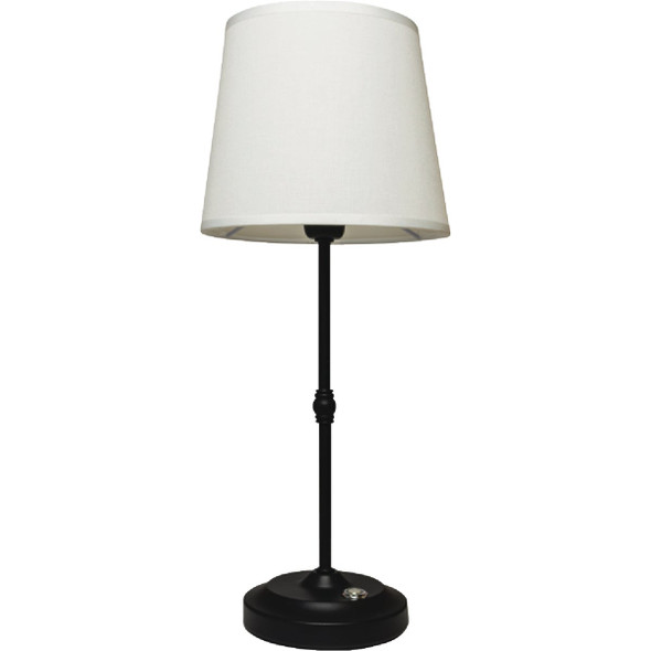 Westek Amerelle Galena Matte Black Rechargeable Indoor/Outdoor LED Lamp