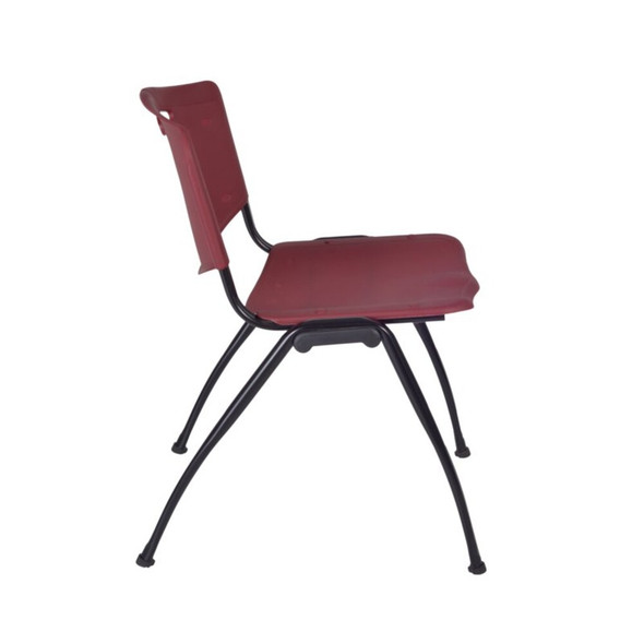 Kee Square Table & Chair Set, Wood, Metal, Plastic Top, Mahogany  TB3030MHBPBK47BY