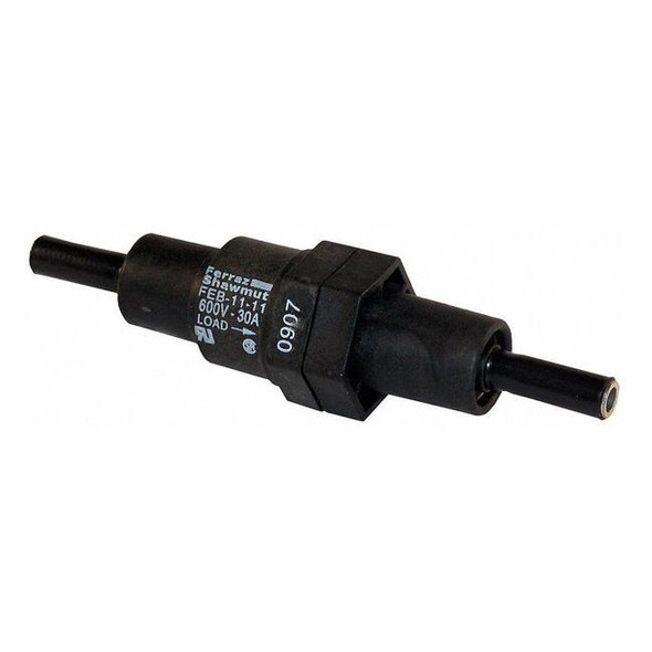 Fuse Holder, 0 to 30A Amp Range, 600V AC/DC Volt Rating, 1 Poles, Crimp